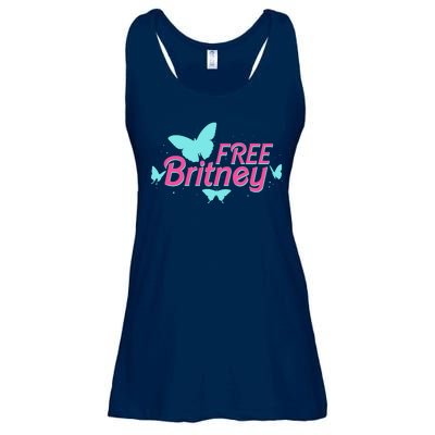 Free Britney Meme Butterflies Ladies Essential Flowy Tank