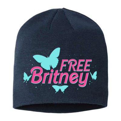 Free Britney Meme Butterflies Sustainable Beanie