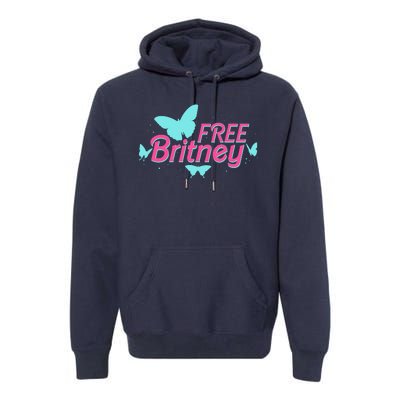 Free Britney Meme Butterflies Premium Hoodie