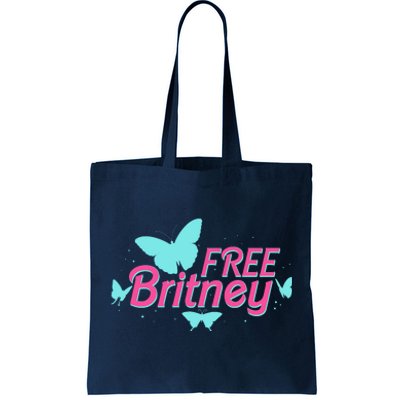 Free Britney Meme Butterflies Tote Bag