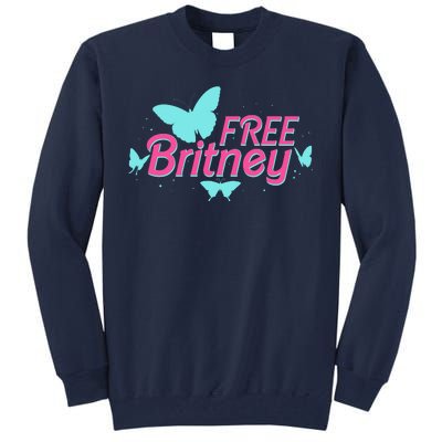 Free Britney Meme Butterflies Tall Sweatshirt