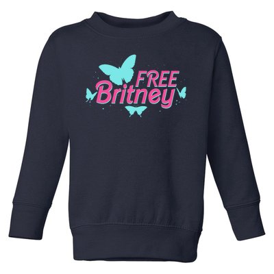 Free Britney Meme Butterflies Toddler Sweatshirt