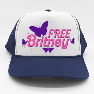 Free Britney Meme Butterflies Trucker Hat