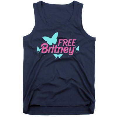 Free Britney Meme Butterflies Tank Top