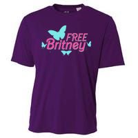 Free Britney Meme Butterflies Cooling Performance Crew T-Shirt