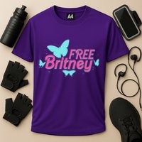 Free Britney Meme Butterflies Cooling Performance Crew T-Shirt