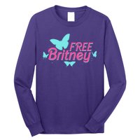 Free Britney Meme Butterflies Long Sleeve Shirt