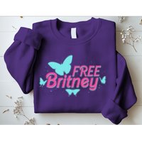 Free Britney Meme Butterflies Sweatshirt