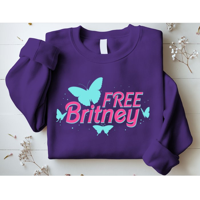 Free Britney Meme Butterflies Sweatshirt
