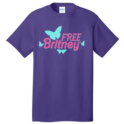 Free Britney Meme Butterflies Tall T-Shirt