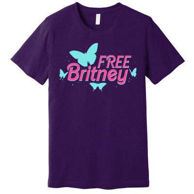 Free Britney Meme Butterflies Premium T-Shirt