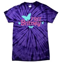 Free Britney Meme Butterflies Tie-Dye T-Shirt