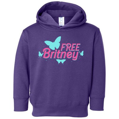 Free Britney Meme Butterflies Toddler Hoodie