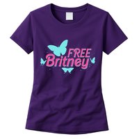 Free Britney Meme Butterflies Womens T-Shirt