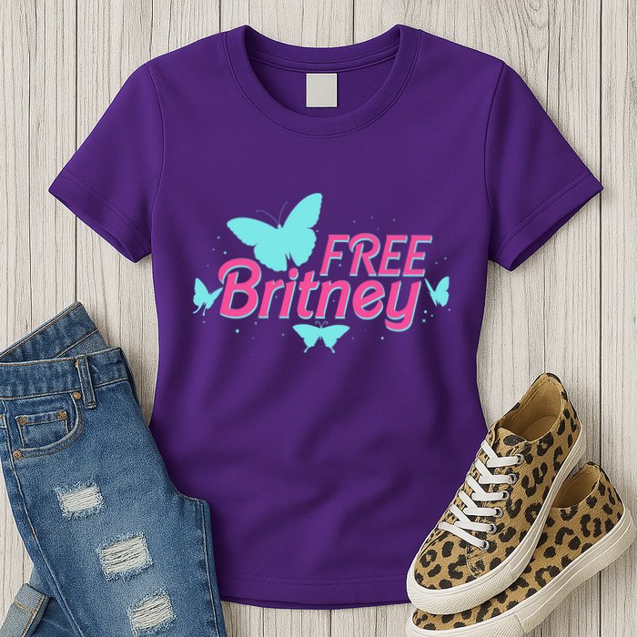 Free Britney Meme Butterflies Womens T-Shirt