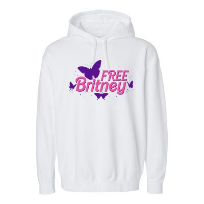 Free Britney Meme Butterflies Garment-Dyed Fleece Hoodie