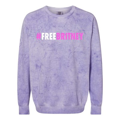 Free Britney Meme Fight For Britney Colorblast Crewneck Sweatshirt