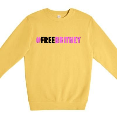 Free Britney Meme Fight For Britney Premium Crewneck Sweatshirt