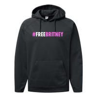 Free Britney Meme Fight For Britney Performance Fleece Hoodie