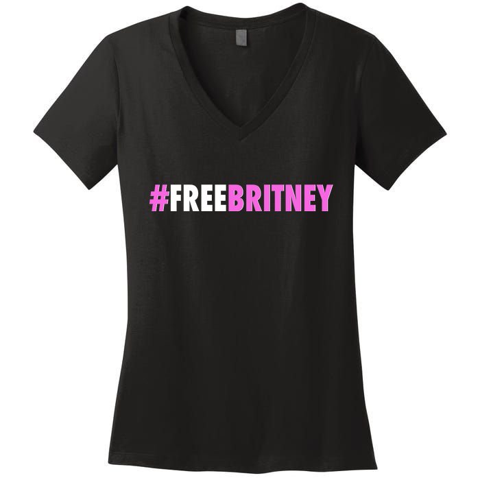 Free Britney Meme Fight For Britney Women's V-Neck T-Shirt