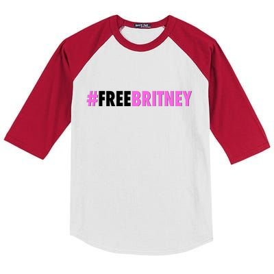 Free Britney Meme Fight For Britney Kids Colorblock Raglan Jersey