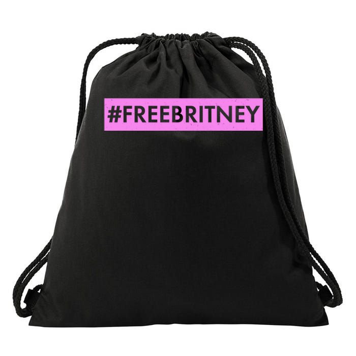 Free Britney Meme Movement Drawstring Bag