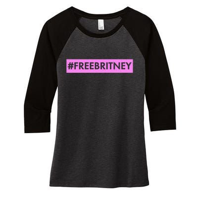 Free Britney Meme Movement Women's Tri-Blend 3/4-Sleeve Raglan Shirt