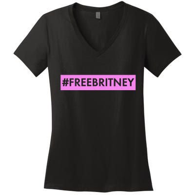 Free Britney Meme Movement Women's V-Neck T-Shirt