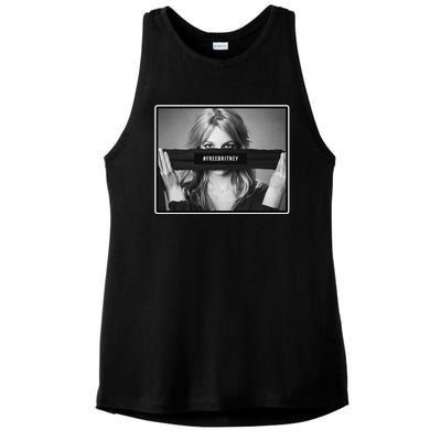 Free Britney Photo Support Ladies PosiCharge Tri-Blend Wicking Tank