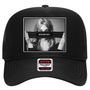 Free Britney Photo Support High Crown Mesh Back Trucker Hat