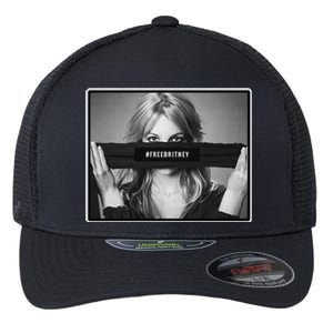 Free Britney Photo Support Flexfit Unipanel Trucker Cap