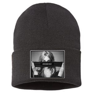 Free Britney Photo Support Sustainable Knit Beanie