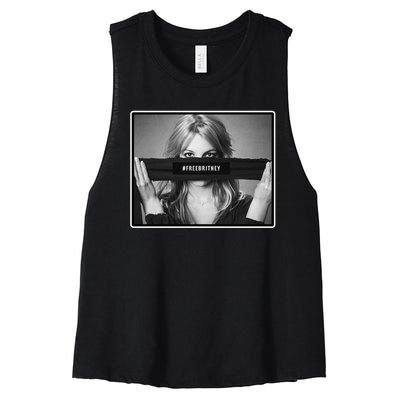 Free Britney Photo Support Women's Racerback Cropped Tank