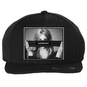 Free Britney Photo Support Wool Snapback Cap