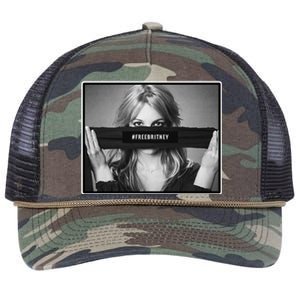 Free Britney Photo Support Retro Rope Trucker Hat Cap