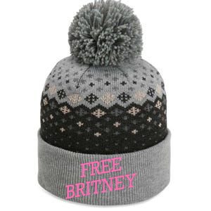 Free Britney pink The Baniff Cuffed Pom Beanie