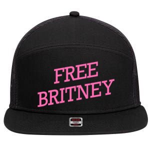 Free Britney pink 7 Panel Mesh Trucker Snapback Hat