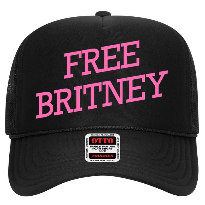 Free Britney pink High Crown Mesh Back Trucker Hat