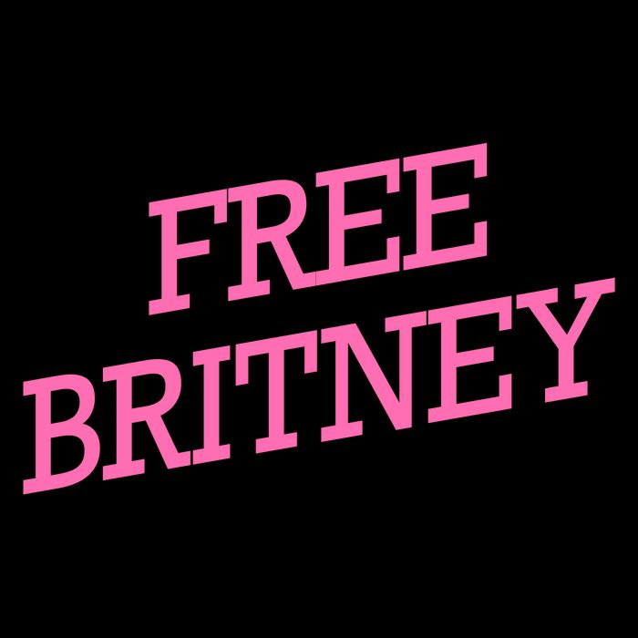 Free Britney pink V-Neck T-Shirt