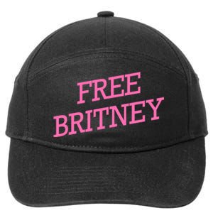 Free Britney pink 7-Panel Snapback Hat