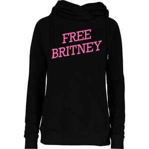 Free Britney pink Womens Funnel Neck Pullover Hood