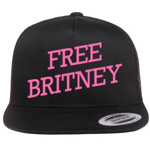 Free Britney pink Flat Bill Trucker Hat