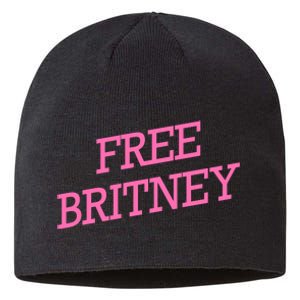 Free Britney pink Sustainable Beanie