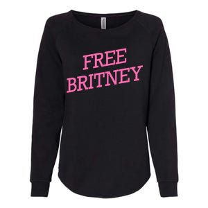 Free Britney pink Womens California Wash Sweatshirt