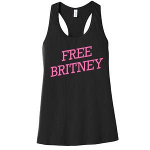 Free Britney pink Women's Racerback Tank