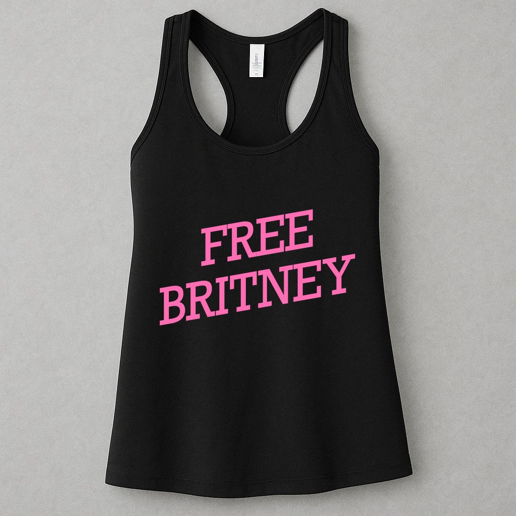 Free Britney pink Womens Tank Top
