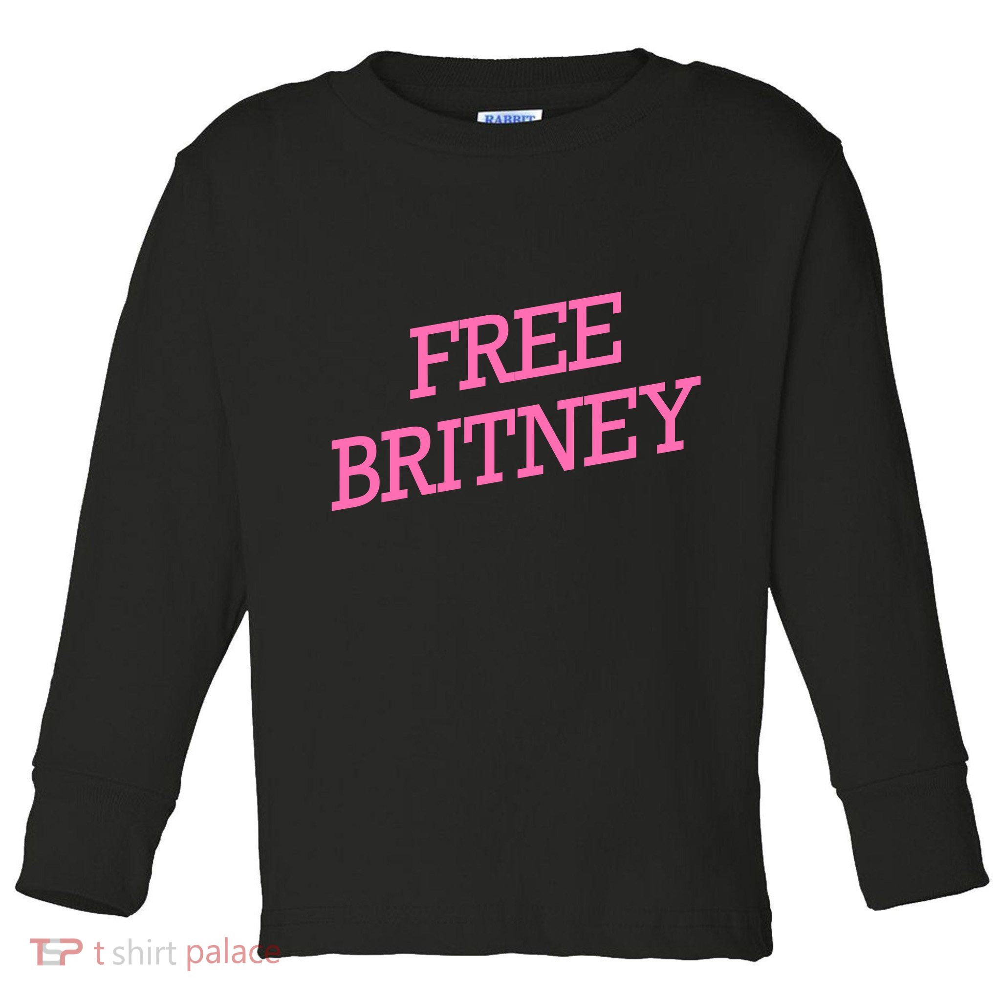 Free Britney pink Toddler Long Sleeve Shirt
