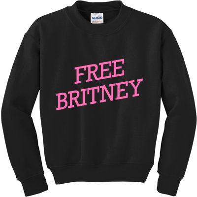 Free Britney pink Kids Sweatshirt
