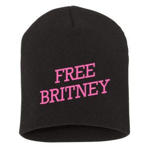 Free Britney pink Short Acrylic Beanie