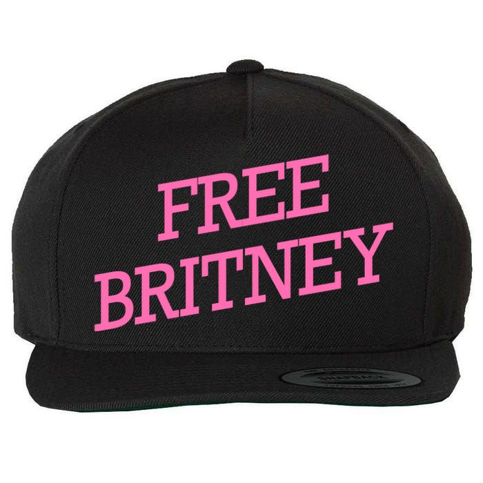 Free Britney pink Wool Snapback Cap